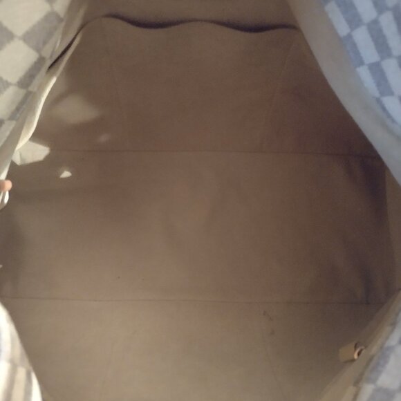 Louis Vuitton Checkered Handbag - Gray and Tan - Picture 8 of 16